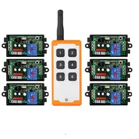 Interrupteur relais sans fil industriel RF 433 MHz 1000M longue portée AC 220V 1CH pour éclairage/lampe/fenêtre/portes de garage/volets