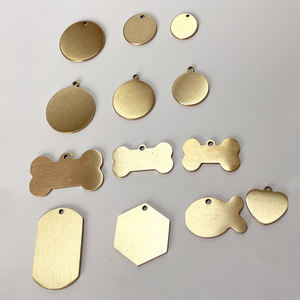 थोक पालतू पशु आईडी टैग रिक्त पीतल उच्च बनाने की क्रिया कस्टम लोगो हड्डी कुत्ते टैग - Product Image 1