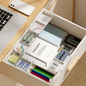 Văn Phòng Nguồn Cung Cấp ABS Bàn Phụ Kiện Bàn Tổ Chức Với Trượt Ngăn Kéo Đôi Khay Và Ngăn Kéo Lưu Trữ Khay Ngăn Kéo Tổ Chức - Product Image 4