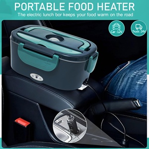 Boîte à lunch électrique portable multifonctionnelle en acier inoxydable 304 pour réchauffer les aliments lors des repas en déplacement - Product Image 3