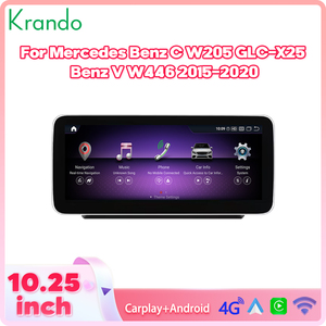 หน้าจอแอนดรอยด์ขนาด 10.25 นิ้ว สำหรับรถยนต์เมอร์เซเดส-เบนซ์ C W205 GLC X253 V W446 ปี 2015-2020 วิทยุติดรถยนต์ ระบบนำทาง GPS ไร้สาย CarPlay สเตอริโอ - Product Image 3
