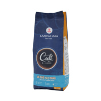 Sac à café personnalisé avec valve unidirectionnelle, fermeture éclair, scellage arrière, haute qualité pour emballage flexible, matériaux recyclés pour salade fraîche, chewing-gum