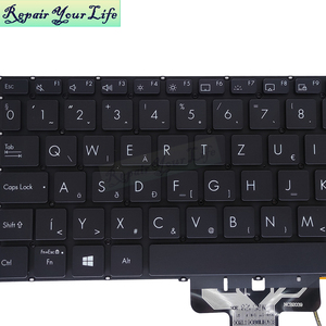 Hu คีย์บอร์ดแล็ปท็อปแบ็คไลท์ฮังการีสำหรับ <span class=keywords><strong>Asus</strong></span> <span class=keywords><strong>VivoBook</strong></span> พลิก<span class=keywords><strong>14</strong></span> TP470EA แป้นพิมพ์ TP420IA TP420 <span class=keywords><strong>TM420</strong></span>คีย์ป้อนที่มีขอบสีเหลือง - Product Image 3