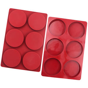 HY – moules à gâteaux ronds et plats en Silicone à 6 cavités, moule à biscuits et à <span class=keywords><strong>tarte</strong></span> - Product Image 6
