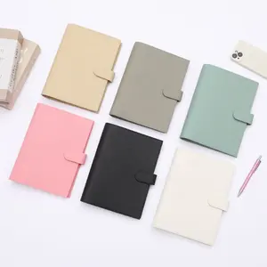 Hongbo Etsy FB TK Top Selling 35MM 6 Ring A5 Litchi Leather A5 Cash Budget Binder Planner As Document Holder / Daily Planner