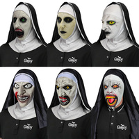 Masque de Nonne Horreur Personnalisé en Stock, Masque Fantôme pour Masquerade, Accessoire de Fête d'Halloween pour Hommes Adultes, Accessoires de Déguisement