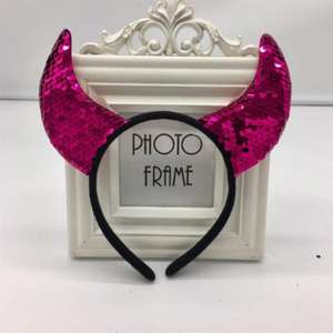 Diademas de Halloween al por Mayor, Diademas con Cuernos de Diablo y Lentejuelas para Niños y Adultos, para Fiestas de Navidad y Carnaval - Product Image 5