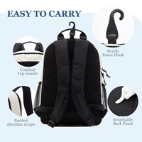 Mochila Unisex Personalizada de Gran Capacidad para Ordenador de Negocios, Material Vaquero Impermeable con Letras para Estudiantes Profesionales