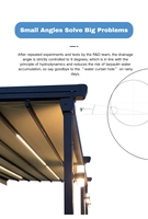 Installation facile pour l'extérieur Pliage en aluminium rétractable Auvent motorisé Toit rétractable