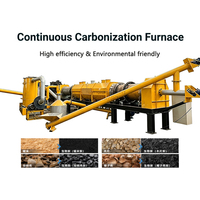 Machine de pyrolyse de biochar à petite échelle et en continu, machine de fabrication de charbon de bois à partir de déchets de biomasse (cannelles de bois, rafles de maïs)