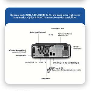 Computadora de Escritorio HP Pro SFF 400 G9 Slim SFF para Negocios, 14ª Generación Core I5 14500, 8GB RAM, 512GB SSD, para Oficina, Uso Comercial, Diario y en el Hogar - Product Image 5
