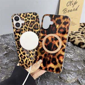 Custodia magnetica leopardata marrone 2025 per <span class=keywords><strong>iPhone</strong></span> 16 <span class=keywords><strong>Pro</strong></span> Max 15 14 Plus 13 12 <span class=keywords><strong>11</strong></span> custodia rigida <span class=keywords><strong>compatibile</strong></span> <span class=keywords><strong>con</strong></span> IMD - Product Image 4