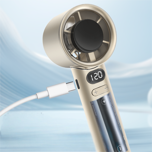 Sạc USB, điều chỉnh tốc độ vô cấp tốc độ 120, tuổi thọ pin dài, màn hình kỹ thuật số LED, quạt nhỏ cầm tay - Product Image 1