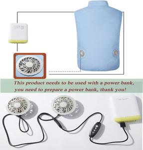 Chaleco de ventilador de refrigeración para hombre, tela de malla ligera para pesca de verano, ciclismo, senderismo y trabajo al aire libre - Product Image 3