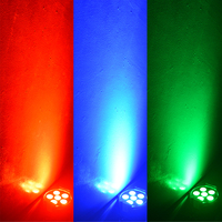 STSLITE - Éclairage de scène professionnel Slim Par LED COB 6 pièces 15W RGB avec contrôle DMX512 pour fêtes, mariages, événements DJ