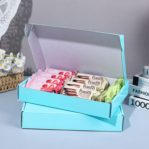 Aangepaste Golfkartonnen Verpakking Dozen Kleurrijke Mailer Dozen Voor Kleine Zakelijke Verzending Verpakking Snacks Voedsel - Product Image 1