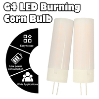 Date LED Flamme Effet Lumière G4 2835 SMD 36leds AC DC 12V Céramique Simulation Feu Flicker Led Lampe Maïs Ampoule Veilleuse