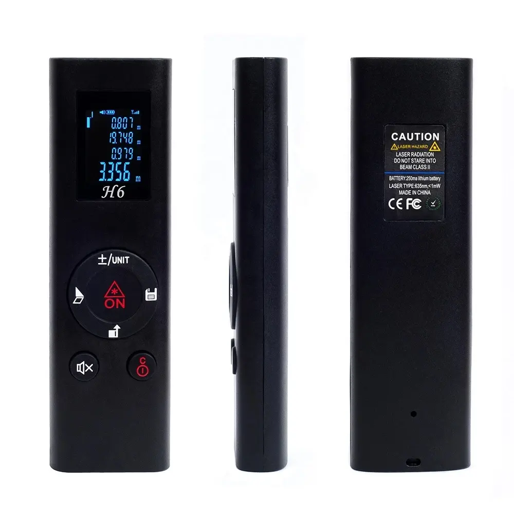 40M الذكية الرقمية ليزر مقياس مسافات المحمولة USB شحن Rangefinder البسيطة المحمولة جهاز القياس