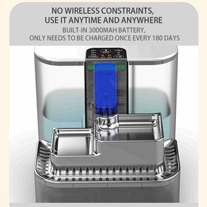 Fontaine à eau pour animaux de compagnie en acier inoxydable, bol à boire automatique, distributeur d'eau circulante pour chats et chiens - Product Image 2