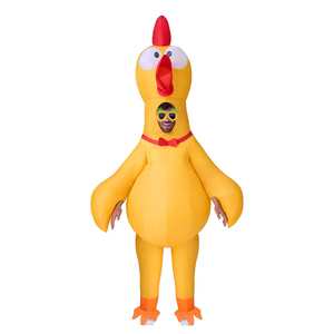 Costume de poulet en caoutchouc gonflable d'Halloween pour adultes en gros d'usine Costume d'explosion complète du corps pour les fêtes à thème Cosplay - Product Image 2