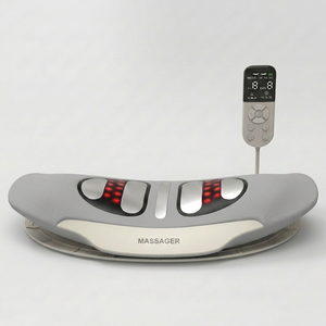 智能 Ems 红光加热电动腰椎腰部热牵引背部按摩器，带织物遥控器 - Product Image 1