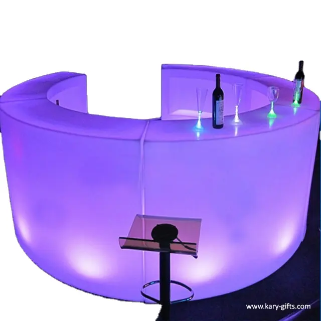 Kommerziellen Moderne Bar Glow Runde Kreis Led Bar Zähler