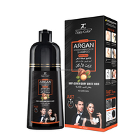 Shampoo capillaire noir permanent personnalisé sans ammoniaque, couvre les cheveux gris, multifonction, couvrant sain des cheveux gris