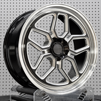 Jantes forgées à profil profond, bicolores, directionnelles, pour course de dragster, 18-24 pouces, 5x114.3, pour Ford Mustang S550 S650 Mercedes Classe G