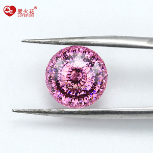 Venta de Fábrica, Circonita Cúbica de Grado 5A, Forma Redonda, Corte Estrella Brillante, <span class=keywords><strong>Rojo</strong></span> Rodolita, 6.0mm-10.0mm, Piedra Preciosa Suelta, Circonita Cúbica - Product Image 6