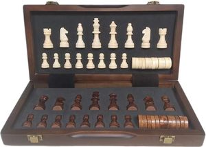 Scacchiera Magnetica Pieghevole in Legno da 12 Pollici 2-in-1 per Scacchi Internazionali e <span class=keywords><strong>Dama</strong></span> - Vendita all'Ingrosso - Product Image 3