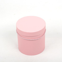 Boîte Cadeau Cylindrique Ronde en Papier avec Logo Personnalisé, Boîte à Fleurs en Papier FSC avec Poignée en Corde Torsadée pour Emballage de Bouquet