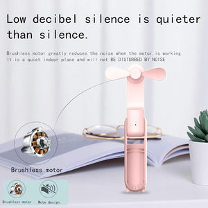 Mini ventilateur portable rechargeable USB-C 2000 mAh à 3 vitesses avec fonction Power Bank pour voyage, extérieur et maison – Vente en gros - Product Image 2