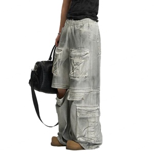 Pantalones Cargo Holgados para Hombre al por Mayor, Estilo Y2K Tideway, con Múltiples Bolsillos, Relajados, Hip Hop, Jeans Cargo, Ropa Urbana - Product Image 2
