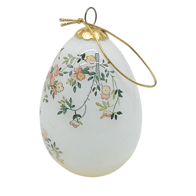 Special Inside Hand Painted Novelty Glass Easter Eggs Ornament