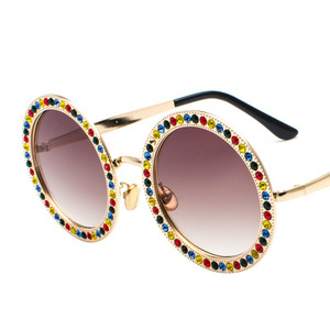 Gafas de Sol Redondas Retro de Lujo para Hombre y Mujer, con Cristales y Montura Grande, Protección UV400, Moda 2021 - Product Image 5