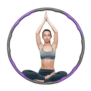 Prêt à expédier Gymnastique Fitness Approfondir la stimulation Efficacement Mince Taille Pondérée Hula Hoops Boucle Équipement de gymnastique