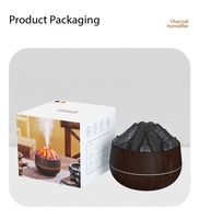Diffuseur d'arômes à flamme volcanique simulée, humidificateur ultrasonique à brume froide pour huiles essentielles avec lumière LED pour la maison et la chambre à coucher - Vente chaude