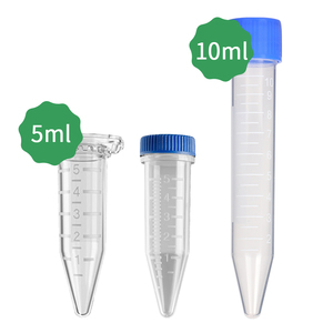 Laboratuvar özel plastik konik alt mezun tek kullanımlık steril 5ml 10ml santrifüj tüp - Product Image 1