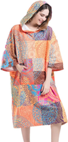 Poncho de surf personnalisé avec logo, serviette de plage anti-sable en microfibre, robe de change à capuche pour adultes, séchage rapide, parka de bain