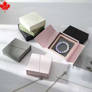 Boîte cadeau carrée magnétique à double ouverture LAIRE pour emballage <span class=keywords><strong>de</strong></span> bijoux, bracelet, bague, collier - Vente en gros - Product Image 2