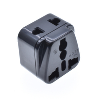 Adaptateur de prise universel pour l'Afrique du Sud 2 en 1 EU UK US vers Type-D rond 3 broches Convertisseur de prise électrique pour l'Inde le Pakistan le Sri Lanka