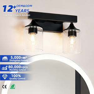 2 Light <b>Mirror</b> Front <b>Vanity</b> <b>Lighting</b> Fixtures Iron Bath Wall Sconce Lamp <b>Vanity</b> Lights <b>Mirror</b> Front Wall Lamp - Product Image 1