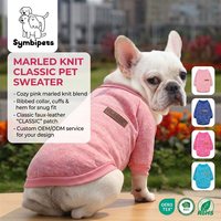 Gilet doux pour chien et chat, violet, adorable, tricoté, confortable et chaud, pour animaux de compagnie de petite et moyenne taille, tenue quotidienne, lavable, confortable, vêtements de printemps pour chien
