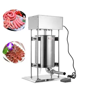 20L 30L Automatic Electric Pneumatic Sausage Stuffer Filler Twister Making Machine