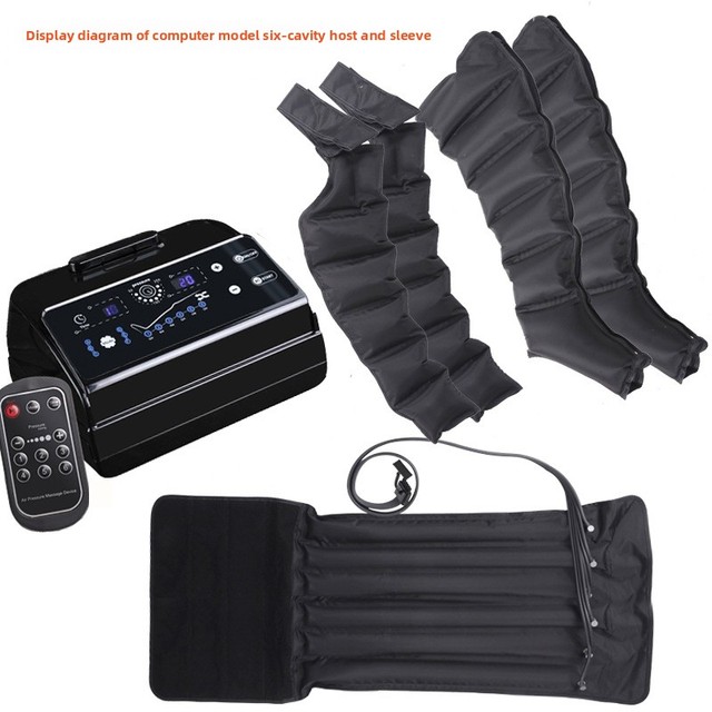 Medical-Grade Full Leg Massager System with Air Pump Lymphatic Drainage Compression Pressure Therapy Features