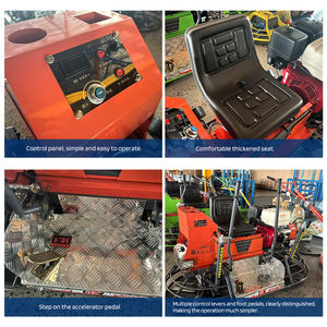 آلة تسوية الخرسانة GZD بعرض 800 مم تعمل بمحرك بنزين 13 حصان، آلة احترافية لتشطيب الأسمنت والملاط، معدات طرق - Product Image 4