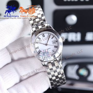 Classic Round Ladies Automatic Wristwatch Date Display Business Casual Dress Watch Stainless Steel Band - Product Image 3