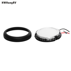 Plafonnier LED 10-30V 3 pouces camping-car <span class=keywords><strong>remorque</strong></span> intérieur 3W LED lumière 3200K montage au plafond pour yacht avec anneau noir - Product Image 5