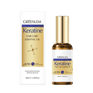 GreenLem Hydratation et réparation pour cheveux abîmés, kératine, huile essentielle pour les soins capillaires - Product Image 1