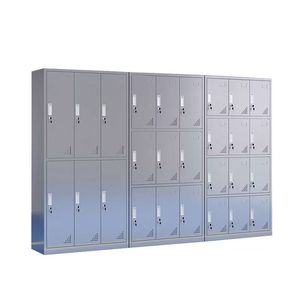 6 9 12 <strong>Doors</strong> Employee Stainless Steel Storage Locker Cabinet Metal Changing Room Worker Parcel Lockers Baggage Luggage Locker - Product Image 1